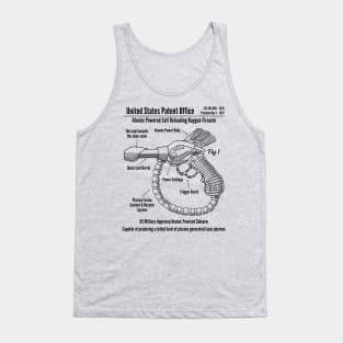 Ray Gun Blueprint retro 1950s design Tank Top